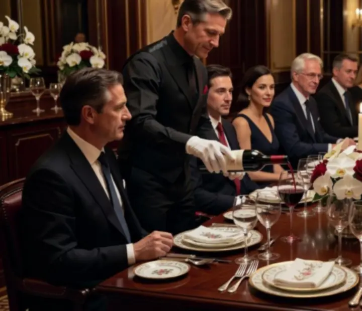 Banquet privé dans un salon élégant